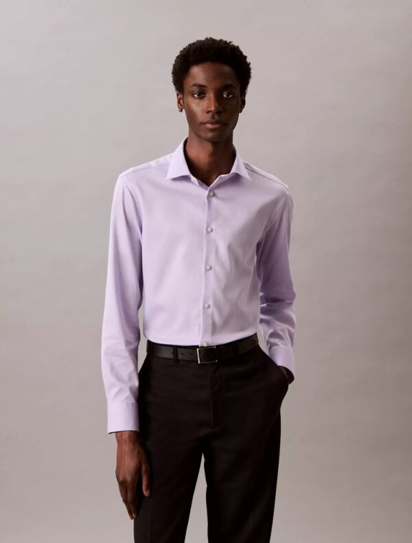 Steel Solid Slim Fit Button-Down Shirt