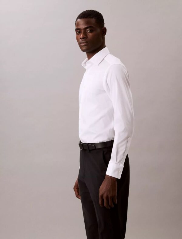 Steel Solid Slim Fit Button-Down Shirt