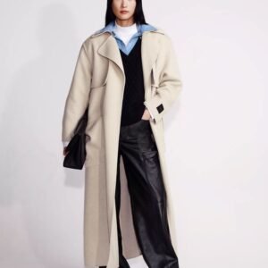 Wool Blend Trench Coat