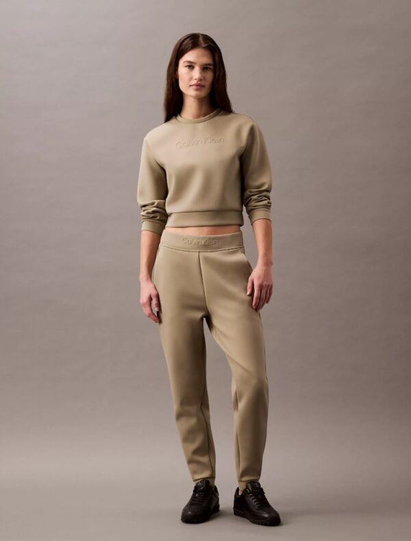 Spacer Cropped Crewneck Sweatshirt