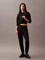 Spacer Cropped Crewneck Sweatshirt