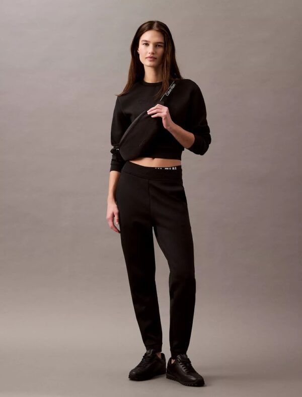Spacer Cropped Crewneck Sweatshirt