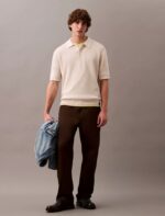 Smooth Cotton Waffle Classic Polo Shirt