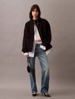 Wool Blend Bomber Jacket