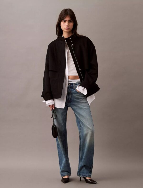 Wool Blend Bomber Jacket