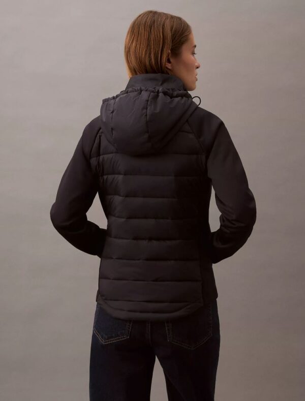 Mixed Media Puffer Jacket