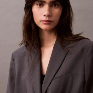 Tropical Wool Blend Blazer
