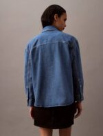 Relaxed Denim Button-Down Shirt