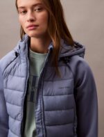 Mixed Media Puffer Jacket