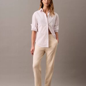 Ponte Cropped Straight Pants
