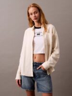 Double Gauze Roll Tab Button Down Shirt