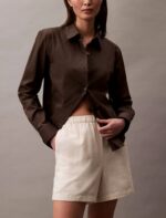 Linen Cotton Pull-On Shorts