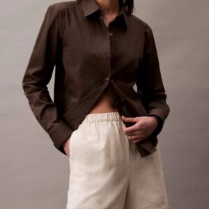 Linen Cotton Pull-On Shorts