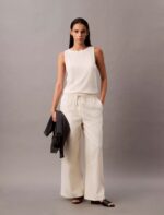 Linen Cotton Pull-On Pants