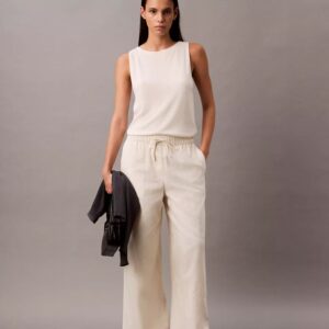 Linen Cotton Pull-On Pants