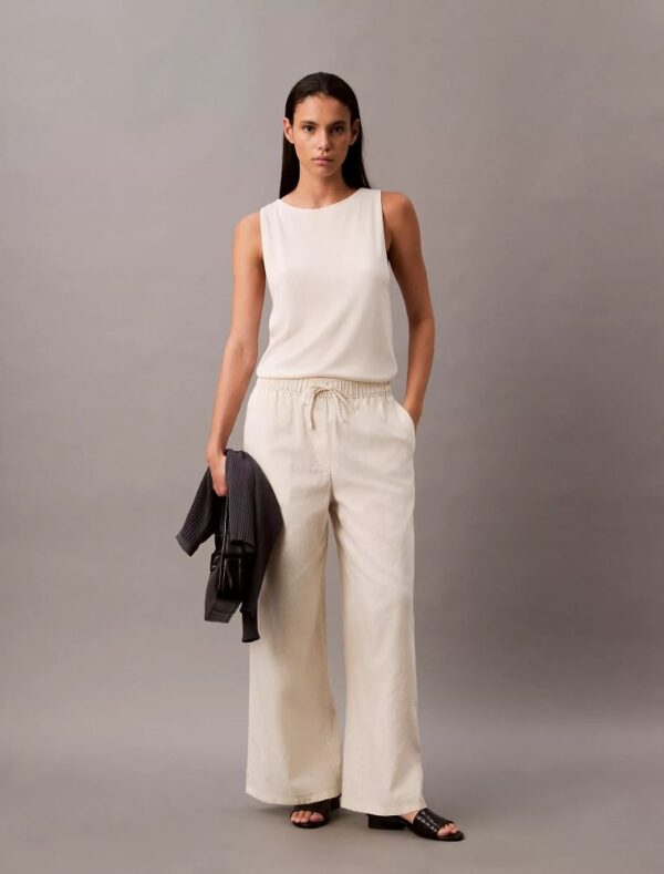 Linen Cotton Pull-On Pants