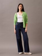 Ultra High Rise Wide Leg Fit Jeans