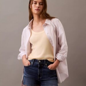 High Rise Denim Mini Shorts