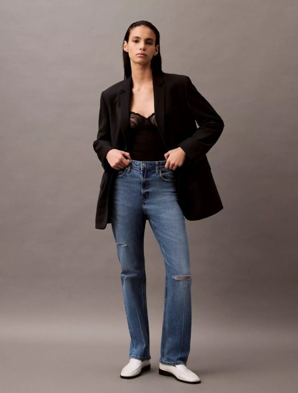 High Rise Straight Jeans