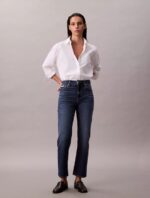 Boxy Cropped Button-Down Shirt