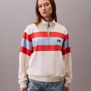 Rugby Jersey Quarter Zip Sweatshirt