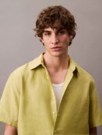 Lyocell Blend Relaxed Button-Down Shirt