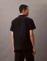 Linen Cotton Short Sleeve Classic Button-Down Shirt