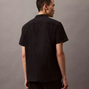 Linen Cotton Short Sleeve Classic Button-Down Shirt