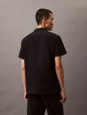 Linen Cotton Short Sleeve Classic Button-Down Shirt