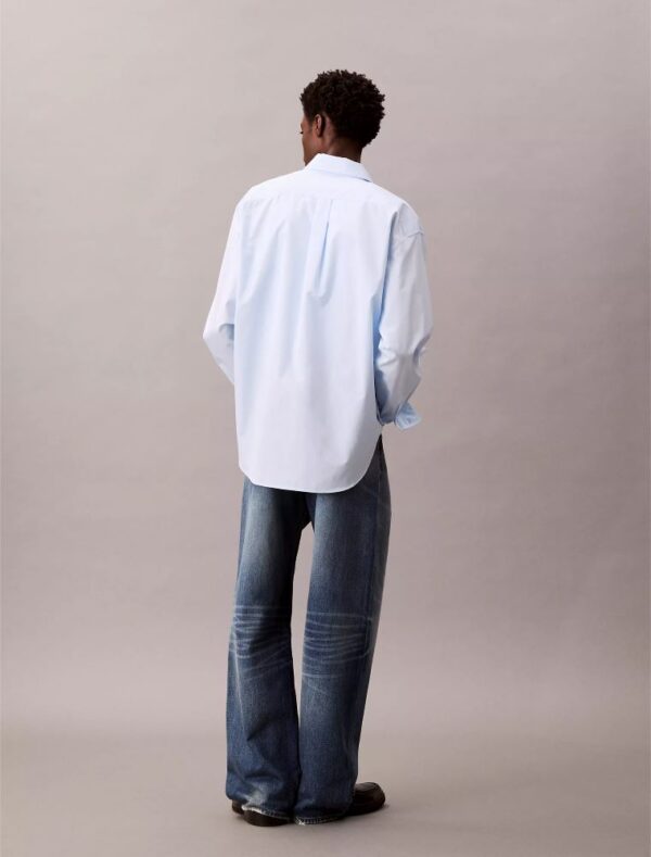 Oversized Cotton Poplin Button-Down
