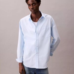 Oversized Cotton Poplin Button-Down