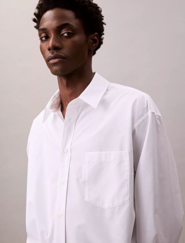 Oversized Cotton Poplin Button-Down