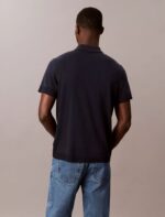 Fine Knit Lyocell Blend Polo Shirt