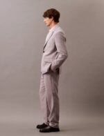 Linen Blend Pleated Trousers
