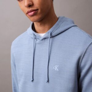Cotton Blend Ribbed Classic Hoodie