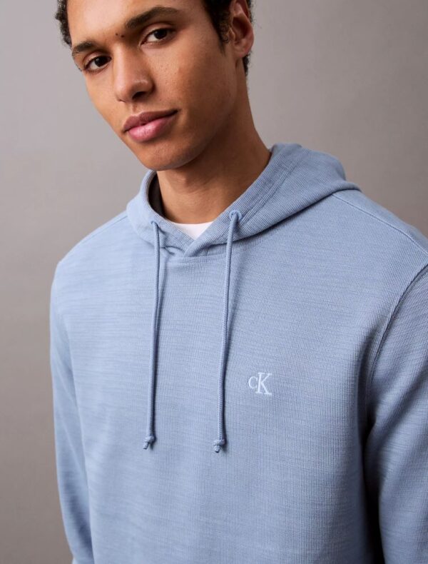 Cotton Blend Ribbed Classic Hoodie
