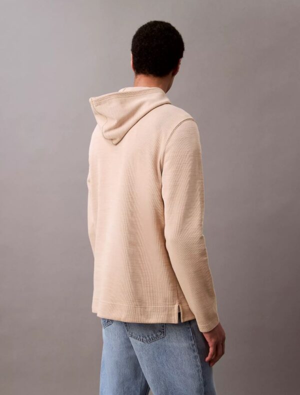Cotton Blend Ribbed Classic Hoodie