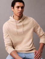 Cotton Blend Ribbed Classic Hoodie