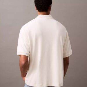 Drop Needle Ribbed Polo Shirt