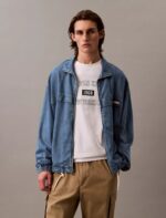 Denim Windbreaker Jacket