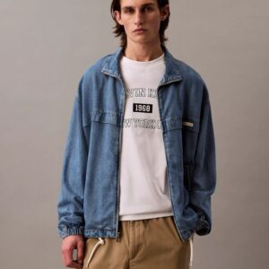 Denim Windbreaker Jacket