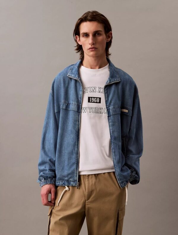 Denim Windbreaker Jacket