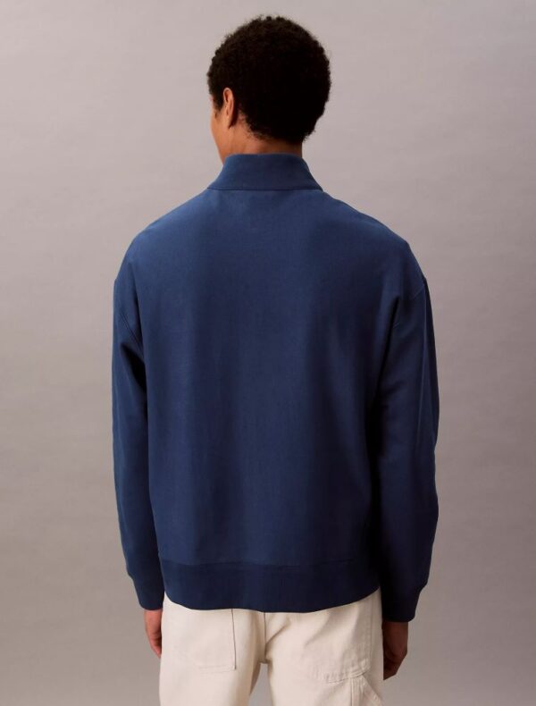 Embroidered Logo French Terry Quarter Zip Sweatshirt