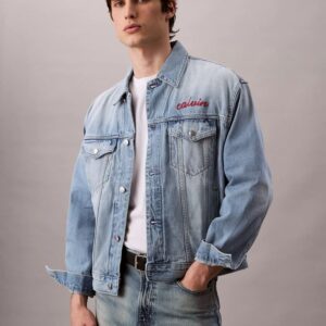 Logo Embroidery 90s Trucker Jacket
