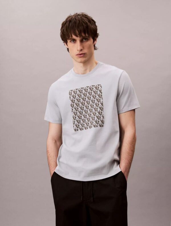Monogram Logo Textured Graphic Classic T-Shirt