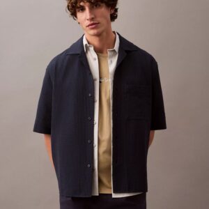 Seersucker Stripe Relaxed Shirt