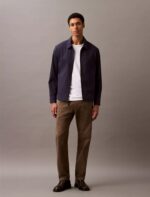 Cotton Blend Classic Zip Shirt Jacket