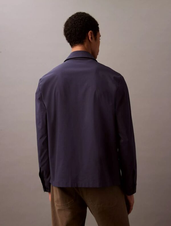 Cotton Blend Classic Zip Shirt Jacket