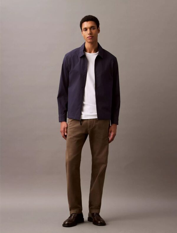 Cotton Blend Classic Zip Shirt Jacket