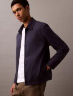 Cotton Blend Classic Zip Shirt Jacket